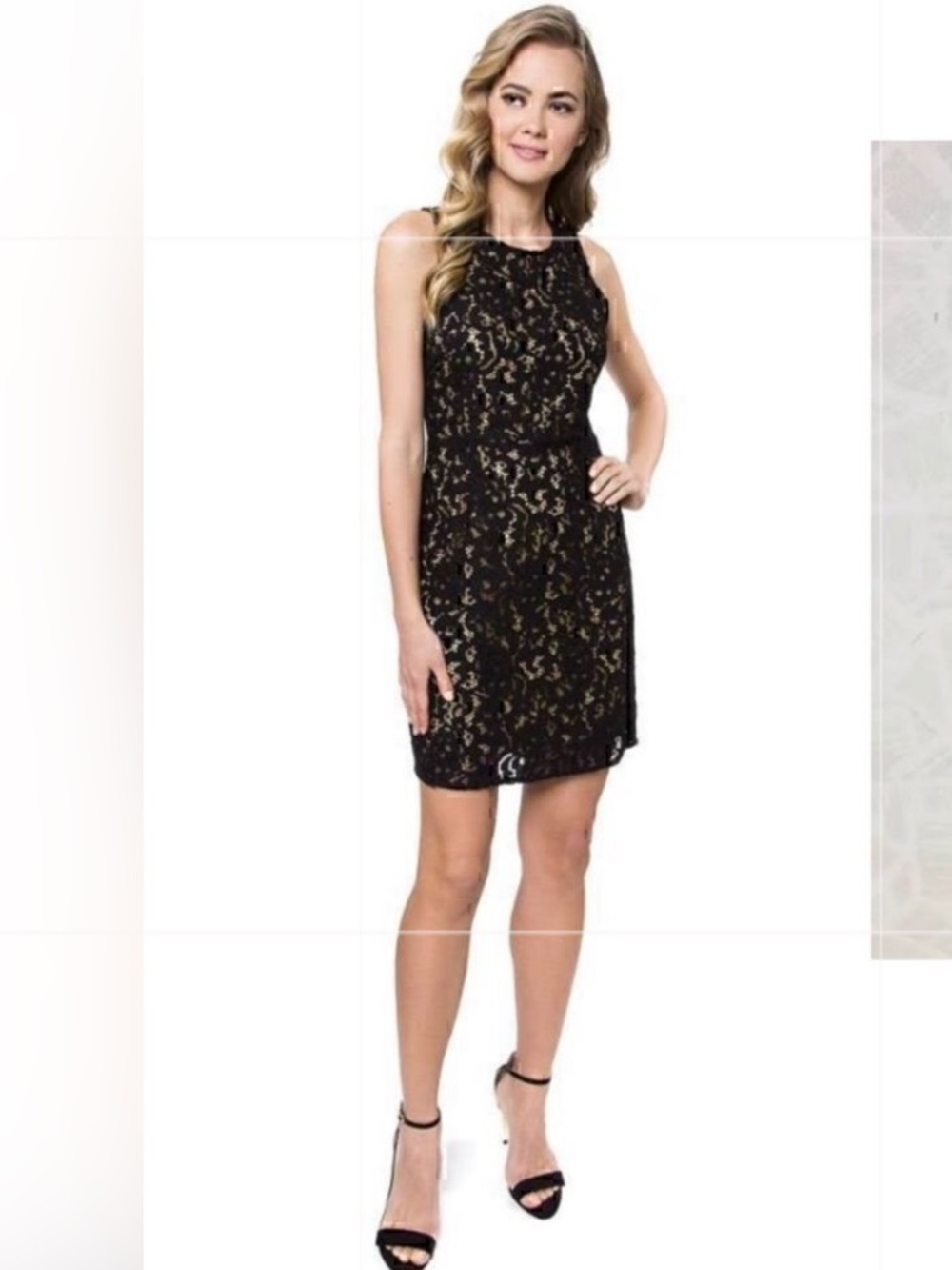 NWT Tart  Collections Black  Lace  Sheath Dress Small